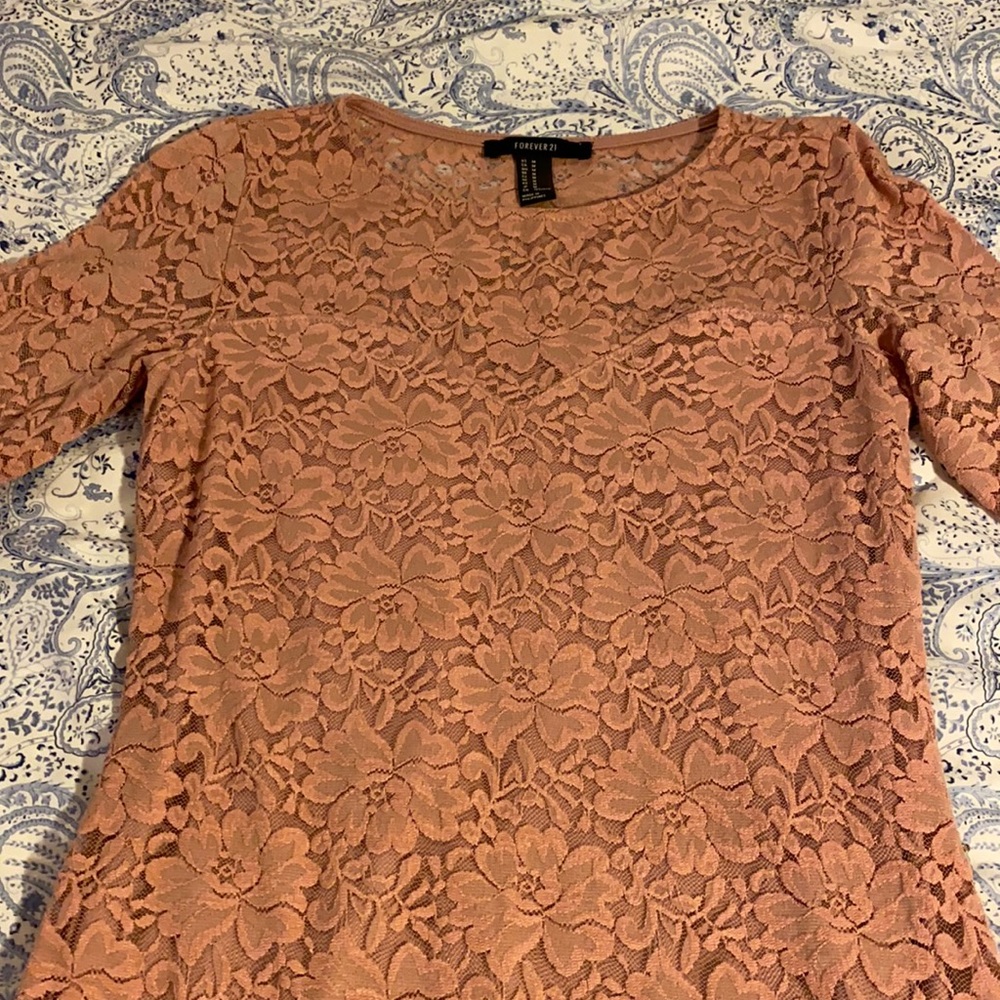 Pink lace dress